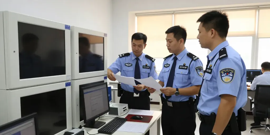 Reliable Security Services team discussing safety protocols in corporate setting.
