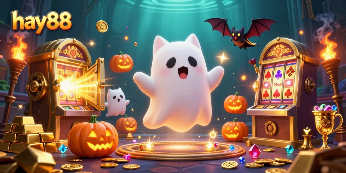 Experience the excitement of hay88 in a haunted casino with thrilling ghostly characters.