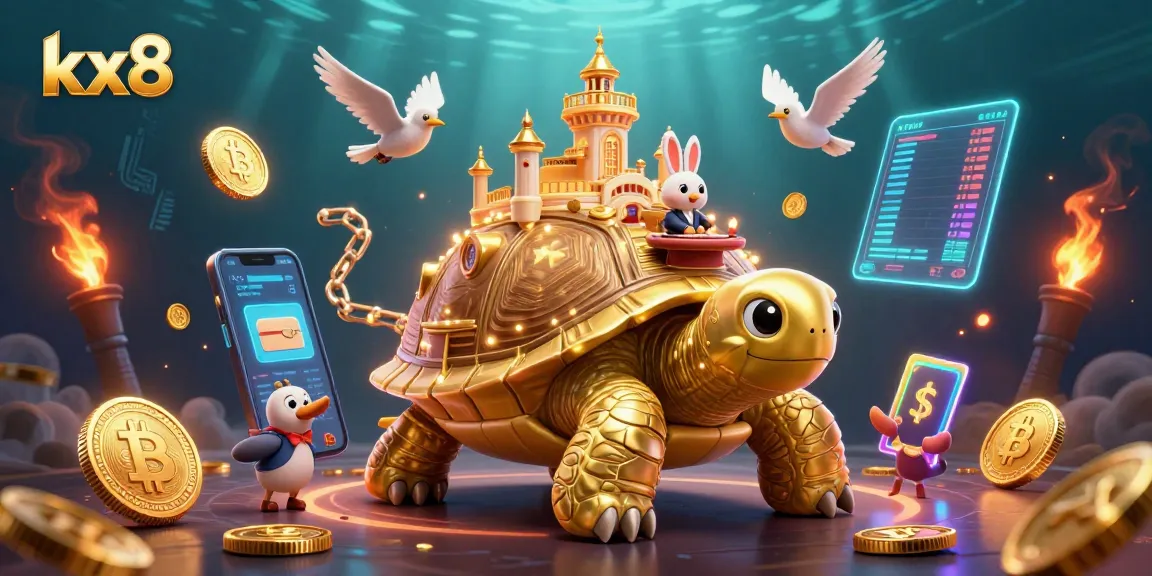 Experience the thrill of winning on kx8 with a golden tortoise casino and excitement all around.