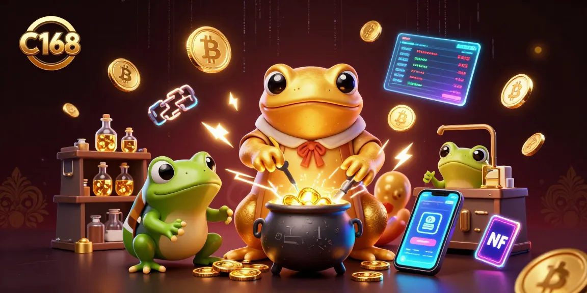 Experience thrilling C168 gaming with alchemist characters transmuting gold in a vibrant casino scene.