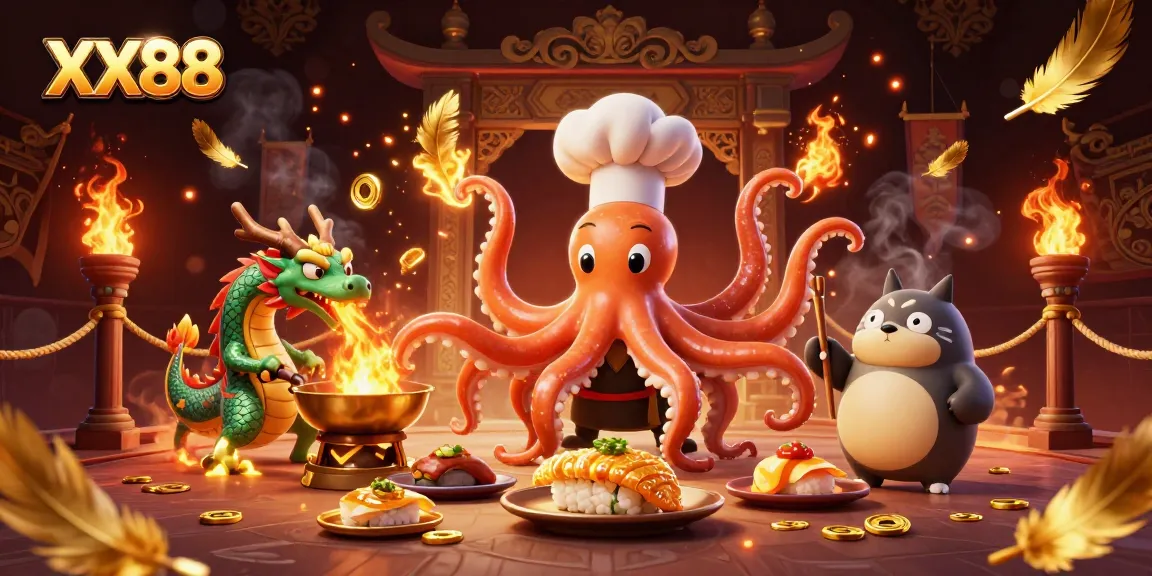 Engage with XX88's thrilling casino world, showcasing 3D characters in an exciting gaming scene.