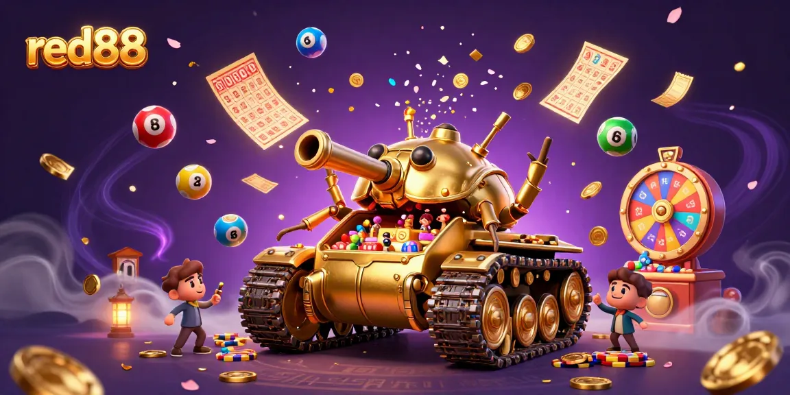 Experience the excitement of red88 as golden gaming elements explode in vibrant energy.