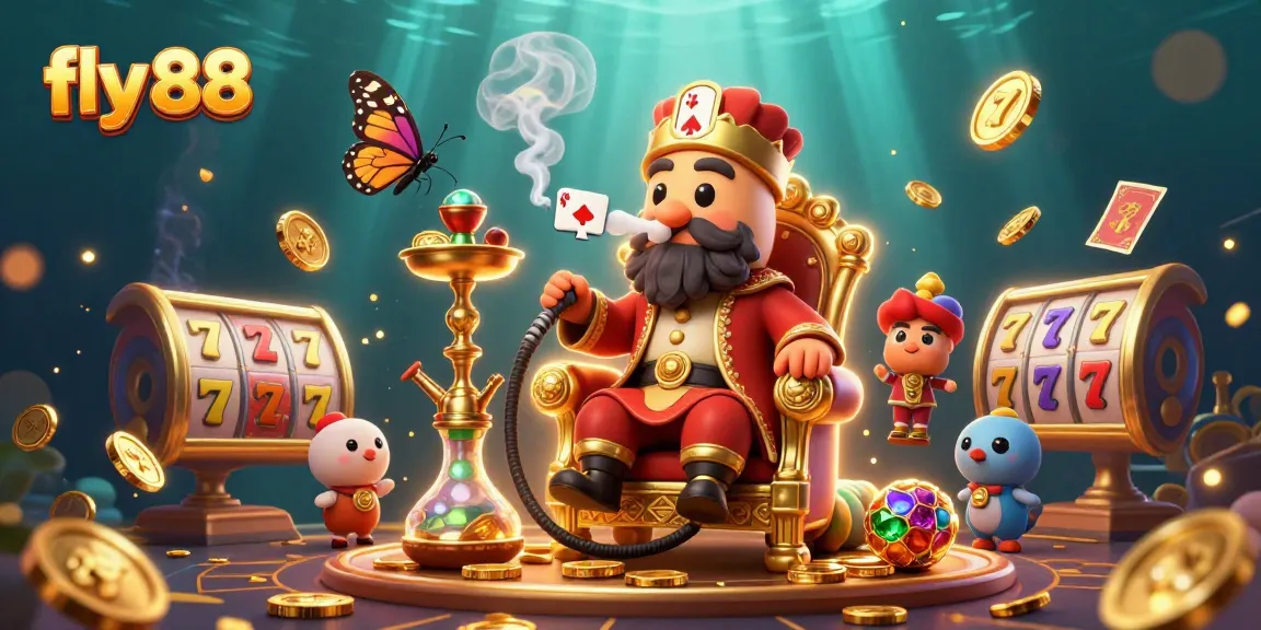 Engage with the lively action of fly 88 in this vibrant, detailed casino illustration.