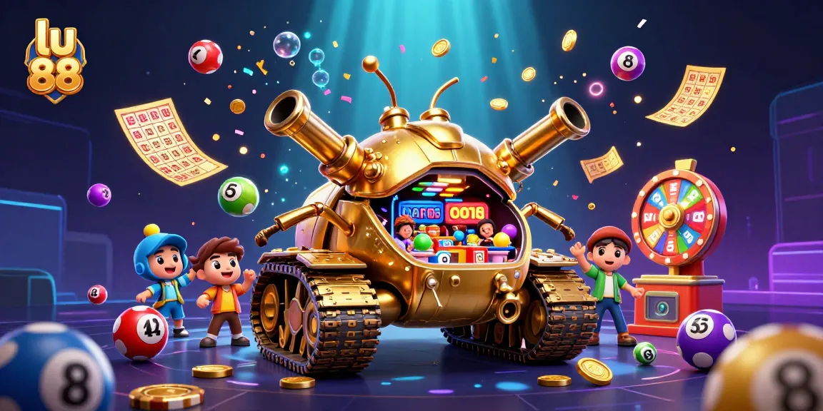 lu 88 players enjoy the thrilling excitement of a miniature casino within a golden beetle tank