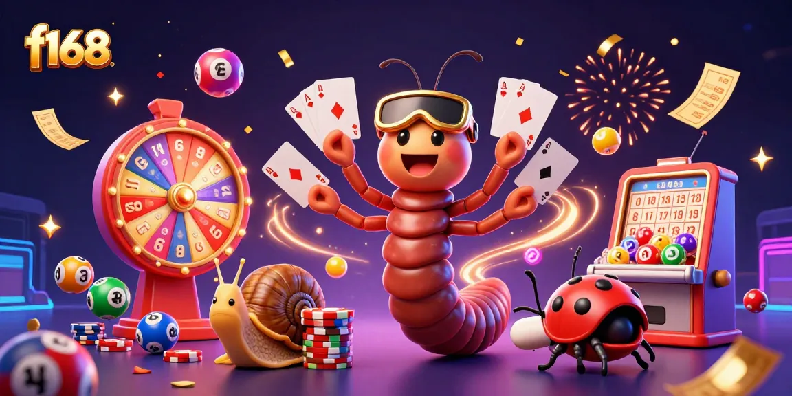 Experience excitement at f168 with a millipede dealer and high-roller snail amidst dynamic lottery elements.