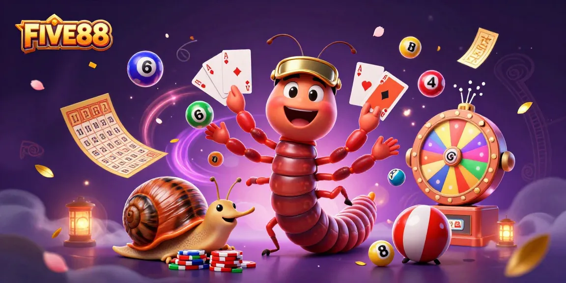Experience exciting games at FIVE88 with dynamic 3D characters and casino elements.