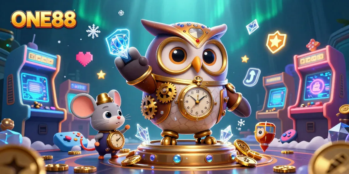 ONE88 offers a vibrant gaming experience, showcasing steampunk elements and engaging casino visuals.