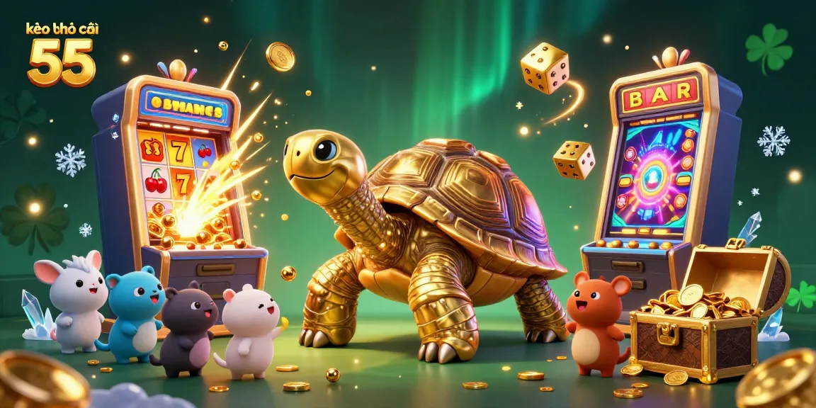 Experience the excitement of kèo nhà cái 55 with a vibrant casino scene featuring dynamic characters and elements.