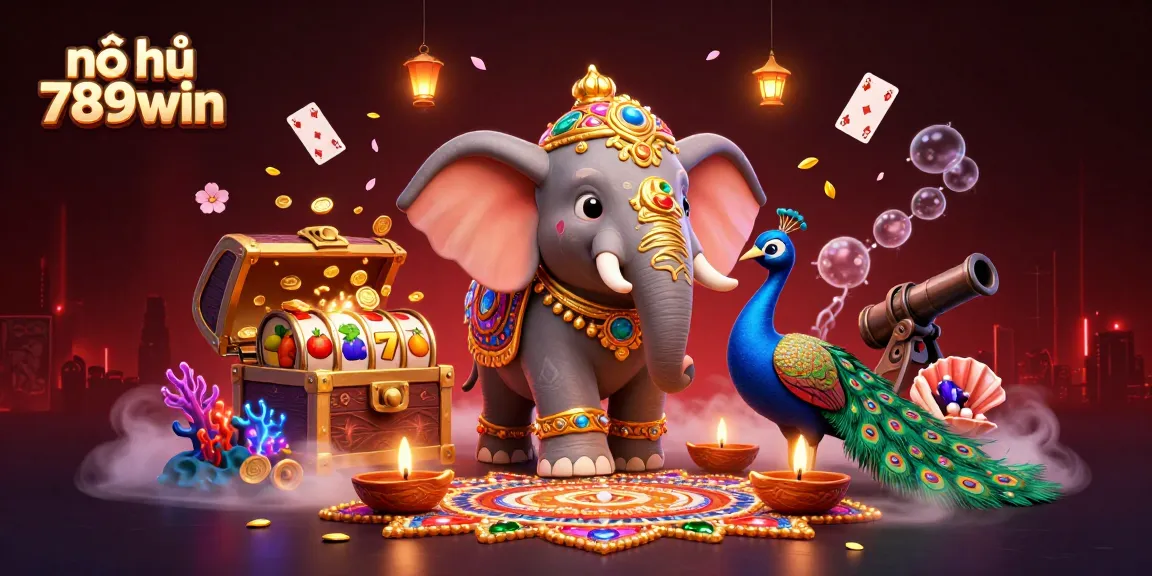 Engage with nổ hũ 789win in this vibrant 3D casino illustration, featuring mystical elements and rich gaming symbols.